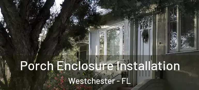  Porch Enclosure Installation Westchester - FL