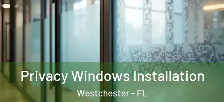  Privacy Windows Installation Westchester - FL