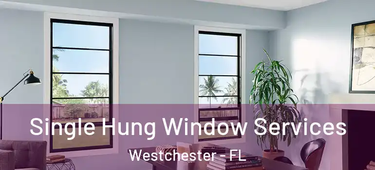 Single Hung Window Services Westchester - FL
