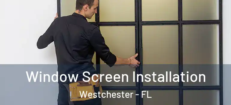 Window Screen Installation Westchester - FL